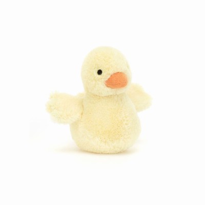 Jellycat Fluffy Duck Farmyard UK | 37984ISLK